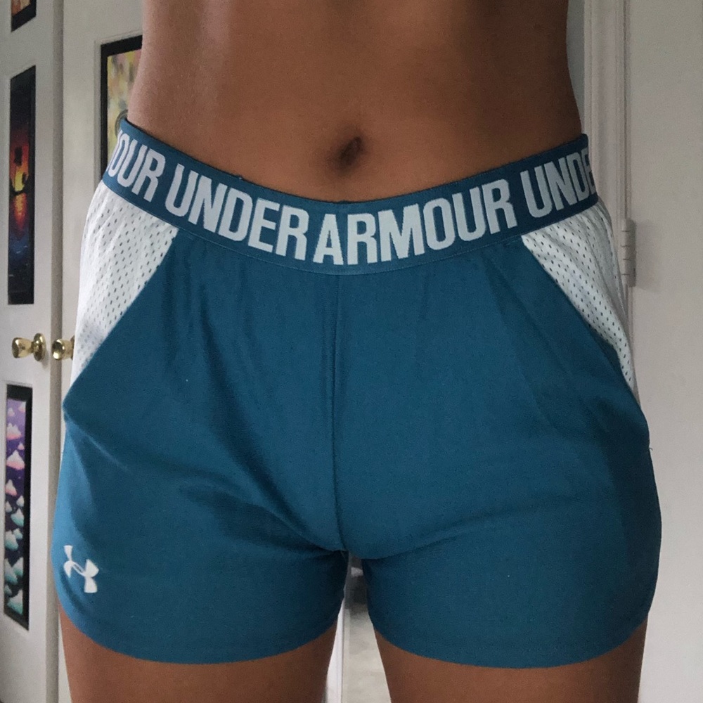 Women’s Under Armour Shorts Blue&White Size XS